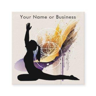Boho Artful Yoga Vesica Pisces Sacred Geometry Square