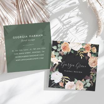 Boho Blooms Watercolor Floral Square