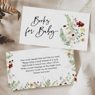 Boho Books for Baby Shower Brunch Enclosure Card