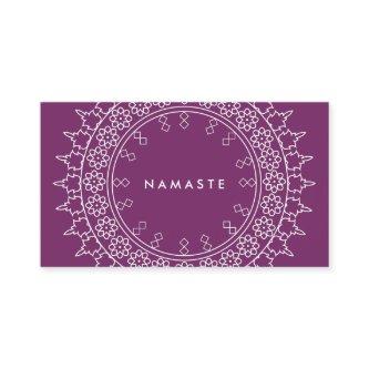 Boho Chic Mandala Namaste Yoga Purple