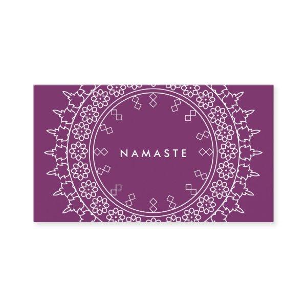 Boho Chic Mandala Namaste Yoga Purple