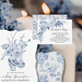 BOHO Floral Blue n White Watercolor Books for Baby