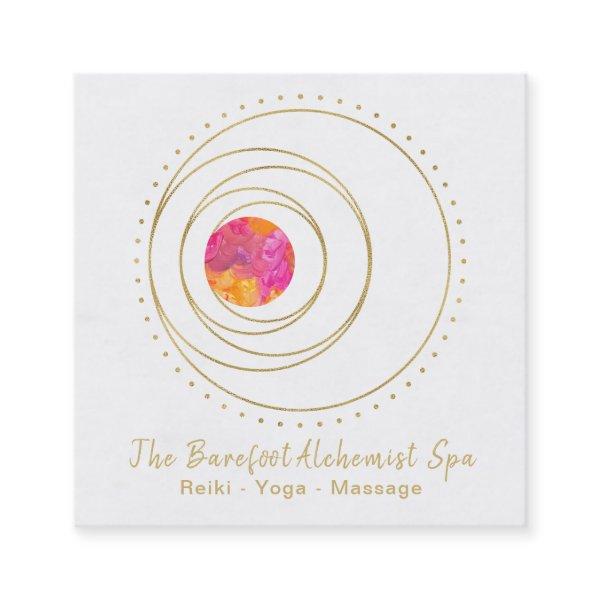 *~*  Boho Gold Sacred Geometry Lunar Moon Luna Square