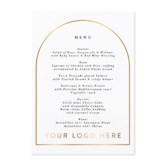 Boho Golden Arch Event Logo Menu