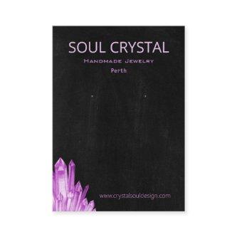 Boho Gypsy Amethyst Crystal Earring Holder Display