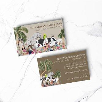 Boho Horse Cow Sheep Dog Cat Bird Rabbit Duck Palm