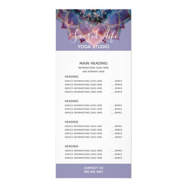 Boho Nebula Mandala, Mystical Rack Card