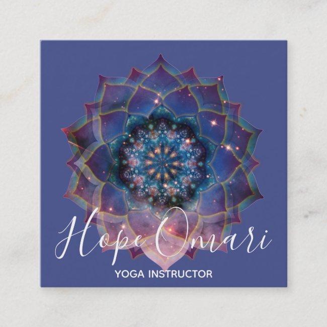 Boho Nebula Mandala, Mystical Square