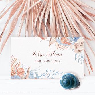 Boho peach and blue