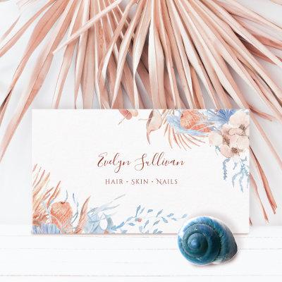 Boho peach and blue
