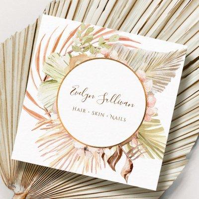 Boho peach green bouquet