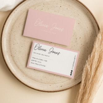 Boho Pink Branding Modern Calligraphy Trendy Girly