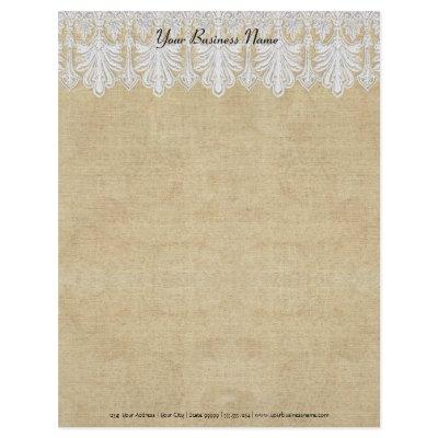 BOHO Printed Burlap n Lace gypsy Modern Mod Style