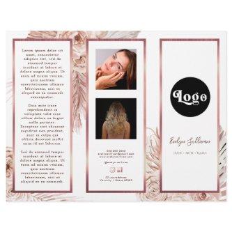 Boho Roses Elegant Brochure