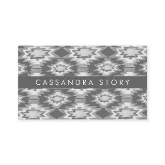 Boho Watercolor Modern Pattern Gray