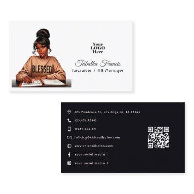 Bold Afro Black Woman Boss Empowerment Art