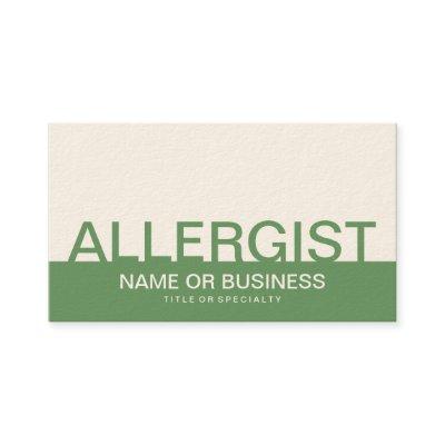 bold ALLERGIST