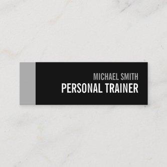 Bold Black and Grey Personal Trainer Mini