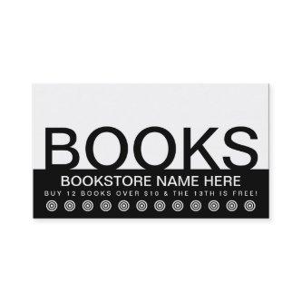 bold BOOKS customer loyalty card