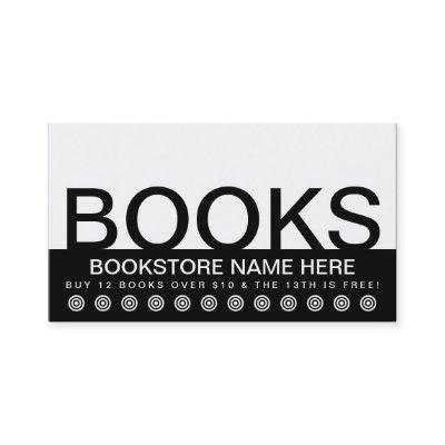 bold BOOKS customer loyalty card