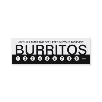bold BURRITOS customer loyalty