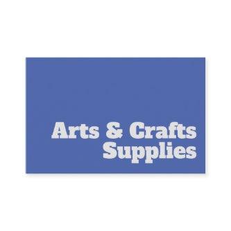 Bold & Clear Arts & Crafts Supplies Design