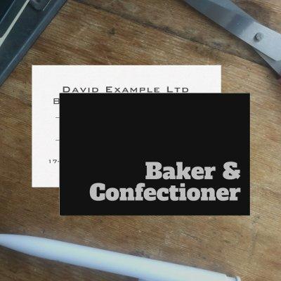 Bold & Clear Baker & Confectioner Design