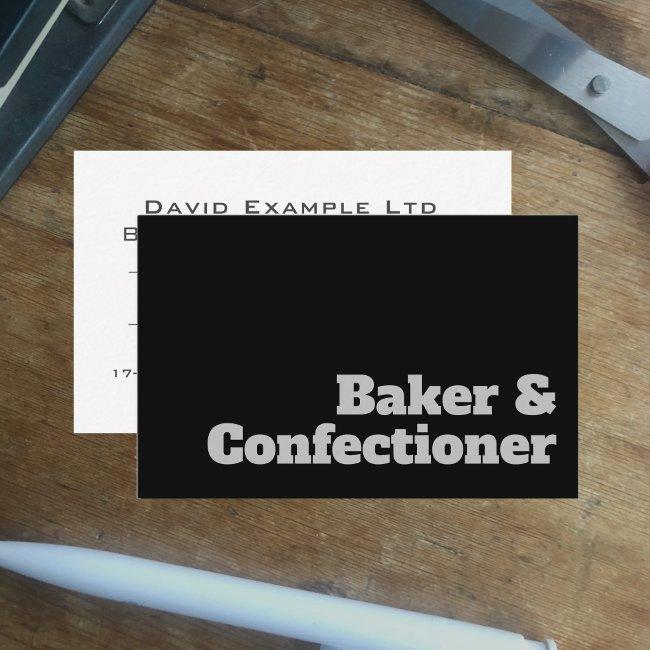 Bold & Clear Baker & Confectioner Design