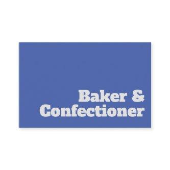 Bold & Clear Baker & Confectioner Design