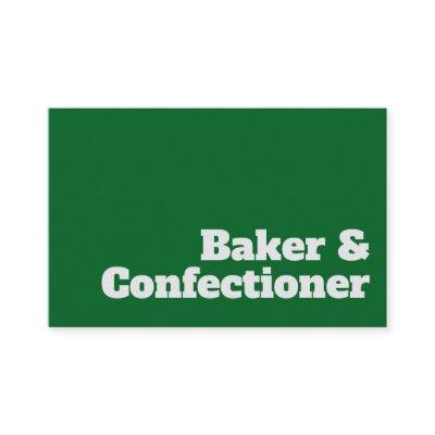 Bold & Clear Baker & Confectioner Design