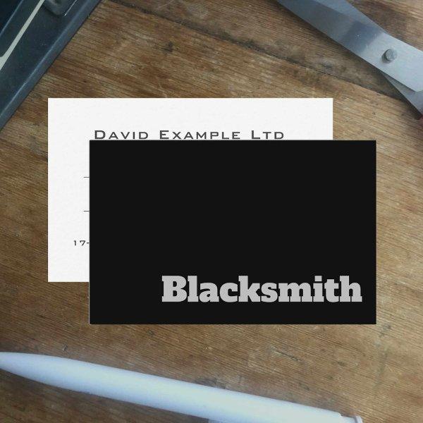 Bold & Clear Blacksmith Design