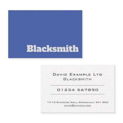 Bold & Clear Blacksmith Metalworker