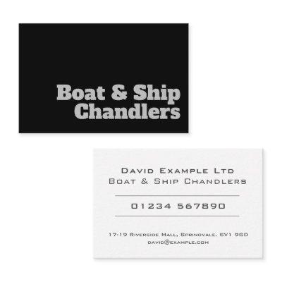 Bold & Clear Boat & Ship Chandlers Design