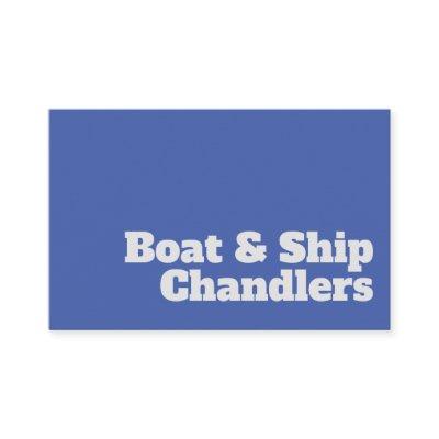 Bold & Clear Boat & Ship Chandlers Design