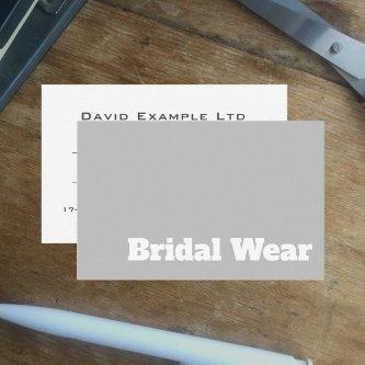 Bold & Clear Brides and Bridal Wear Design