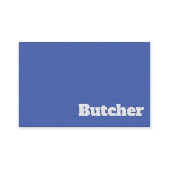 Bold & Clear Butcher Design