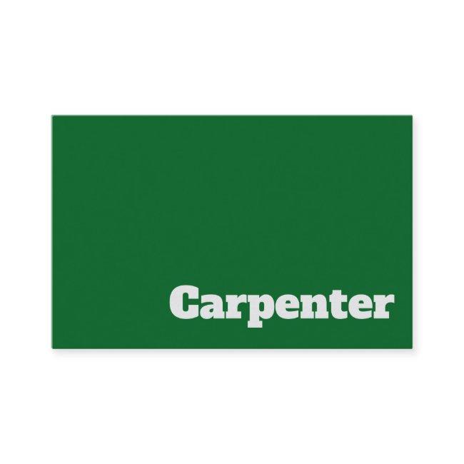 Bold & Clear Carpenter & Joiner Design