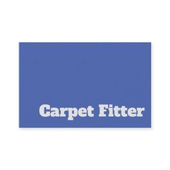 Bold & Clear Carpet Fitter Design