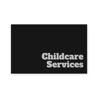 Bold & Clear Childcare Services Design