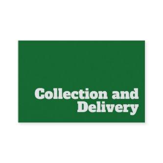 Bold & Clear Collection & Delivery Courier Design