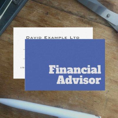 Bold & Clear Design - Financial Advisor