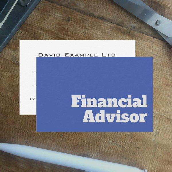 Bold & Clear Design - Financial Advisor