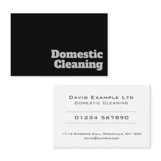 Bold & Clear Domestic Cleaning Design
