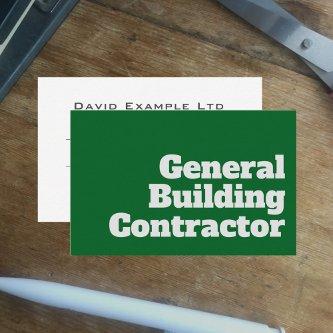 Bold & Clear General Building Contractor Design