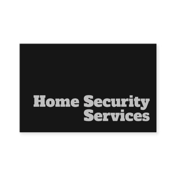 Bold & Clear Home Security Services Design