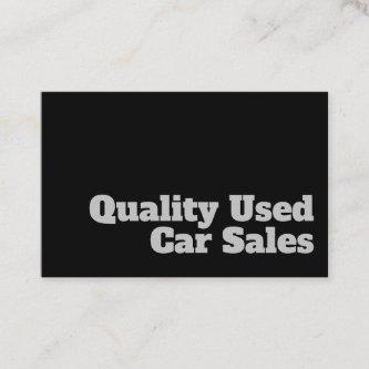 Bold & Clear Quality Used Car Sales Design