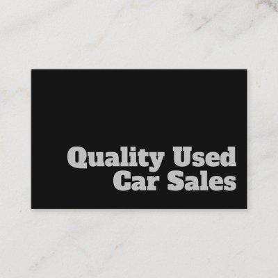 Bold & Clear Quality Used Car Sales Design