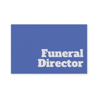 Bold & Clear Undertaker Funeral Director Design