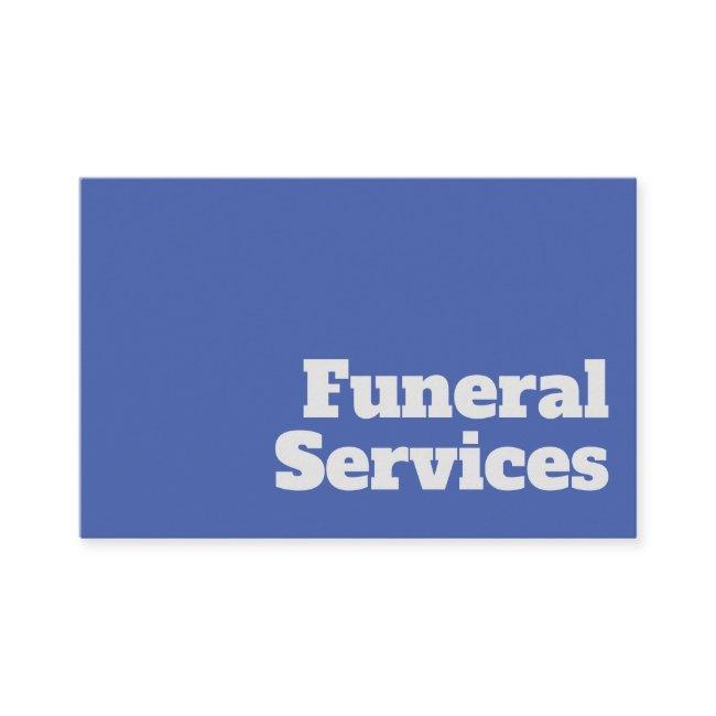 Bold & Clear Undertaker Funeral Services Design