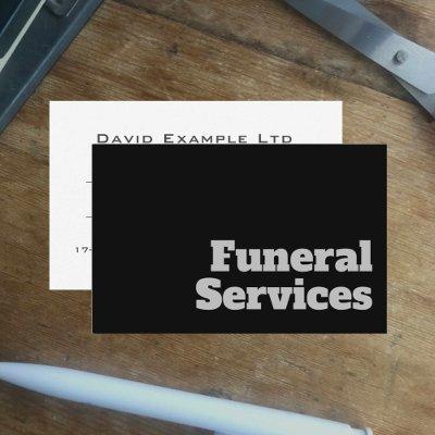 Bold & Clear Undertaker Funeral Services Design